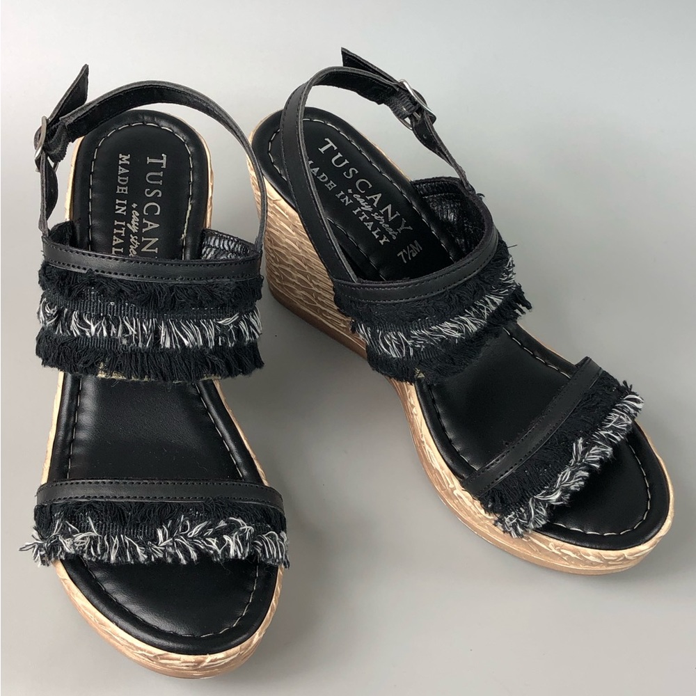 Tuscany by Easy Street Zaira Women’s Wedge Sandals Size 7.5M